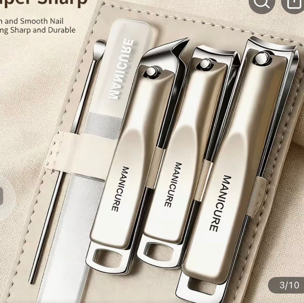 Luxury Manicure Set – Professional Nail Care Kit with Elegant Travel Case