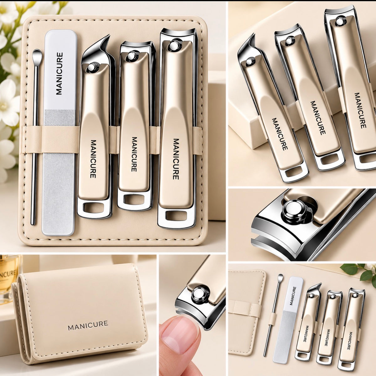 Luxury Manicure Set – Professional Nail Care Kit with Elegant Travel Case