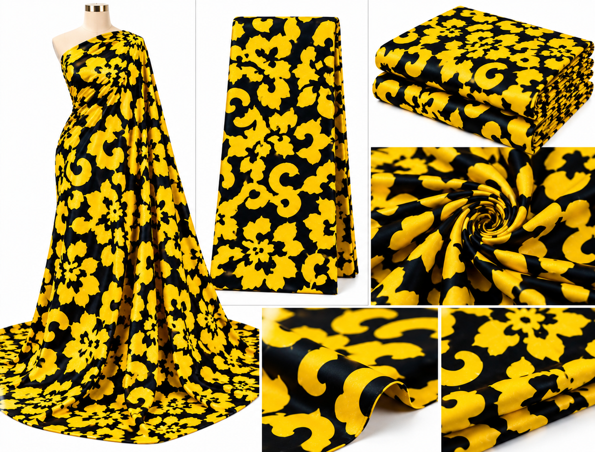 6 Yards Premium Ankara Fabric – 100% Cotton