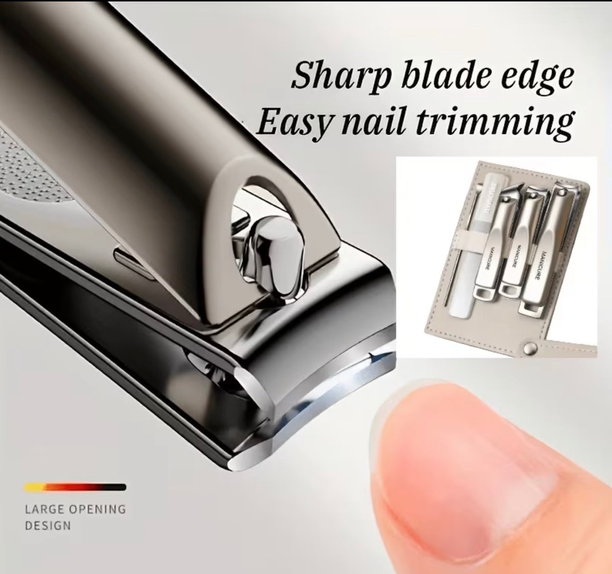 Luxury Manicure Set – Professional Nail Care Kit with Elegant Travel Case
