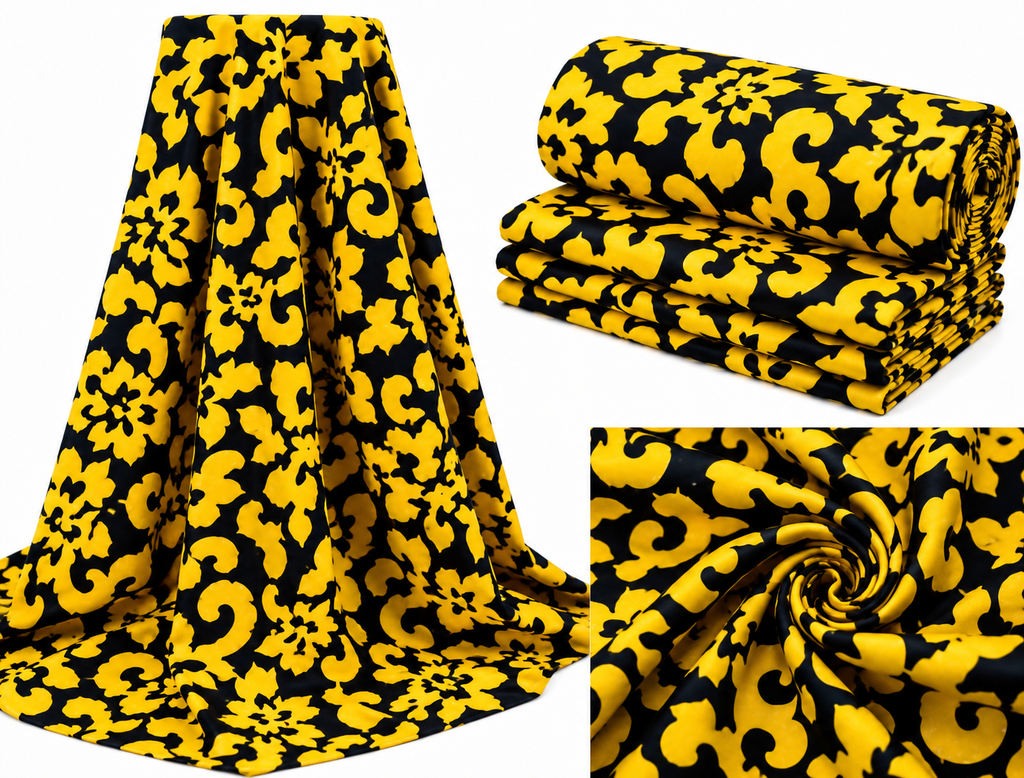 6 Yards Premium Ankara Fabric – 100% Cotton