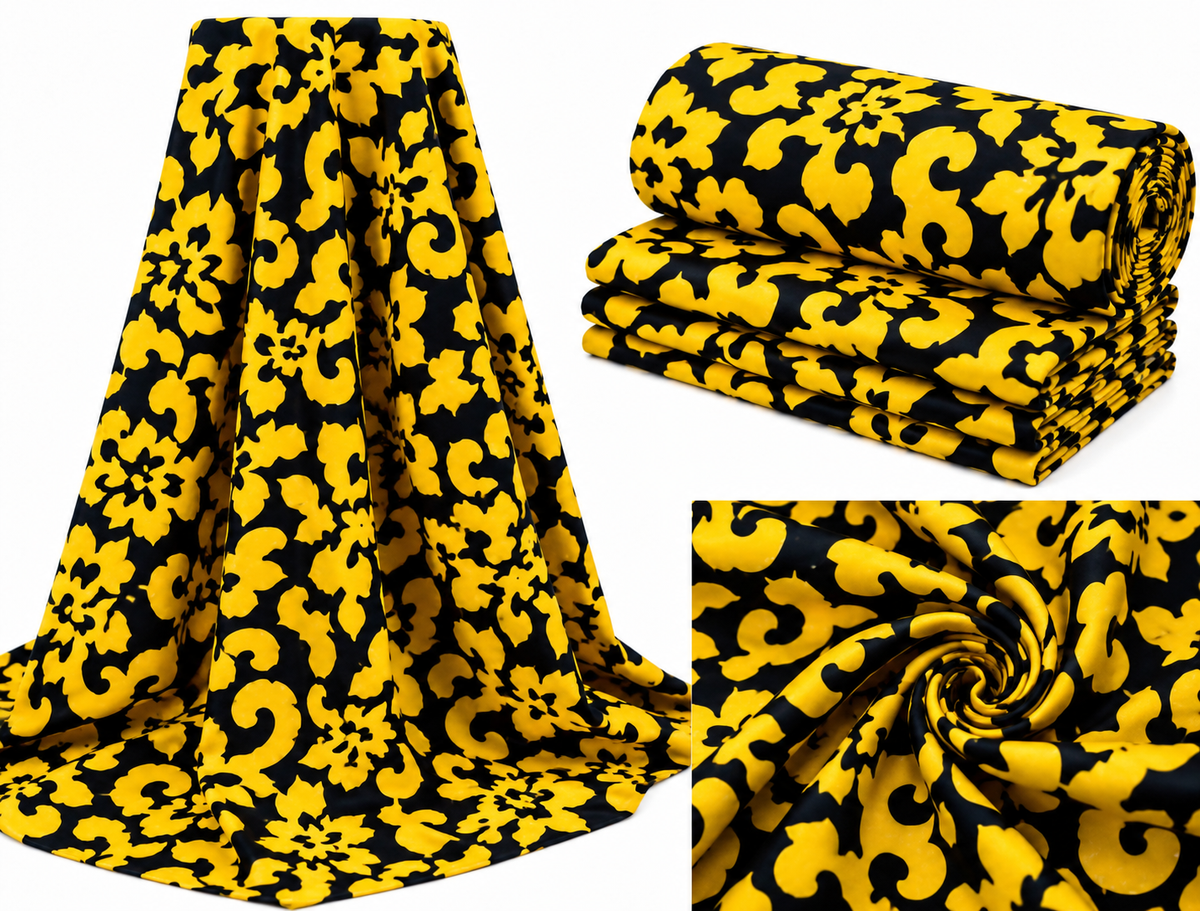 6 Yards Premium Ankara Fabric – 100% Cotton