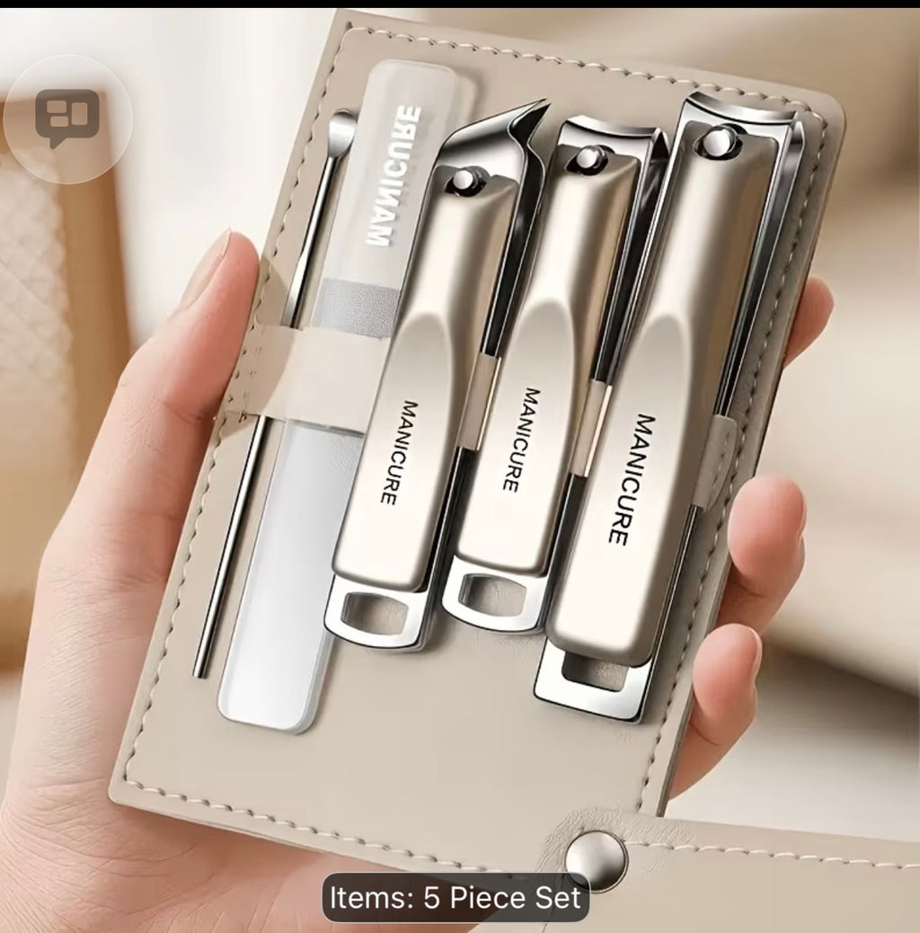 Luxury Manicure Set – Professional Nail Care Kit with Elegant Travel Case