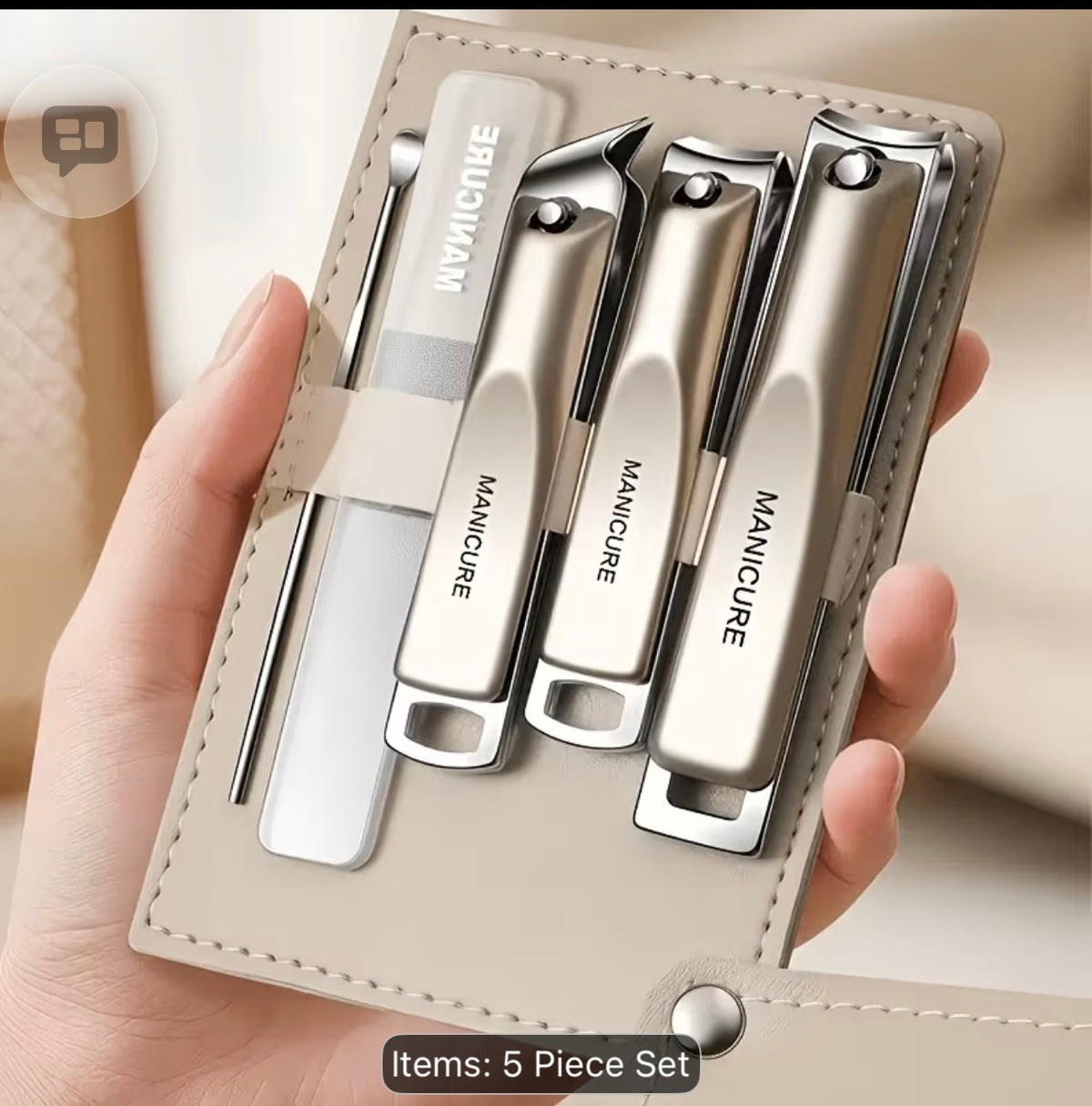 Luxury Manicure Set – Professional Nail Care Kit with Elegant Travel Case