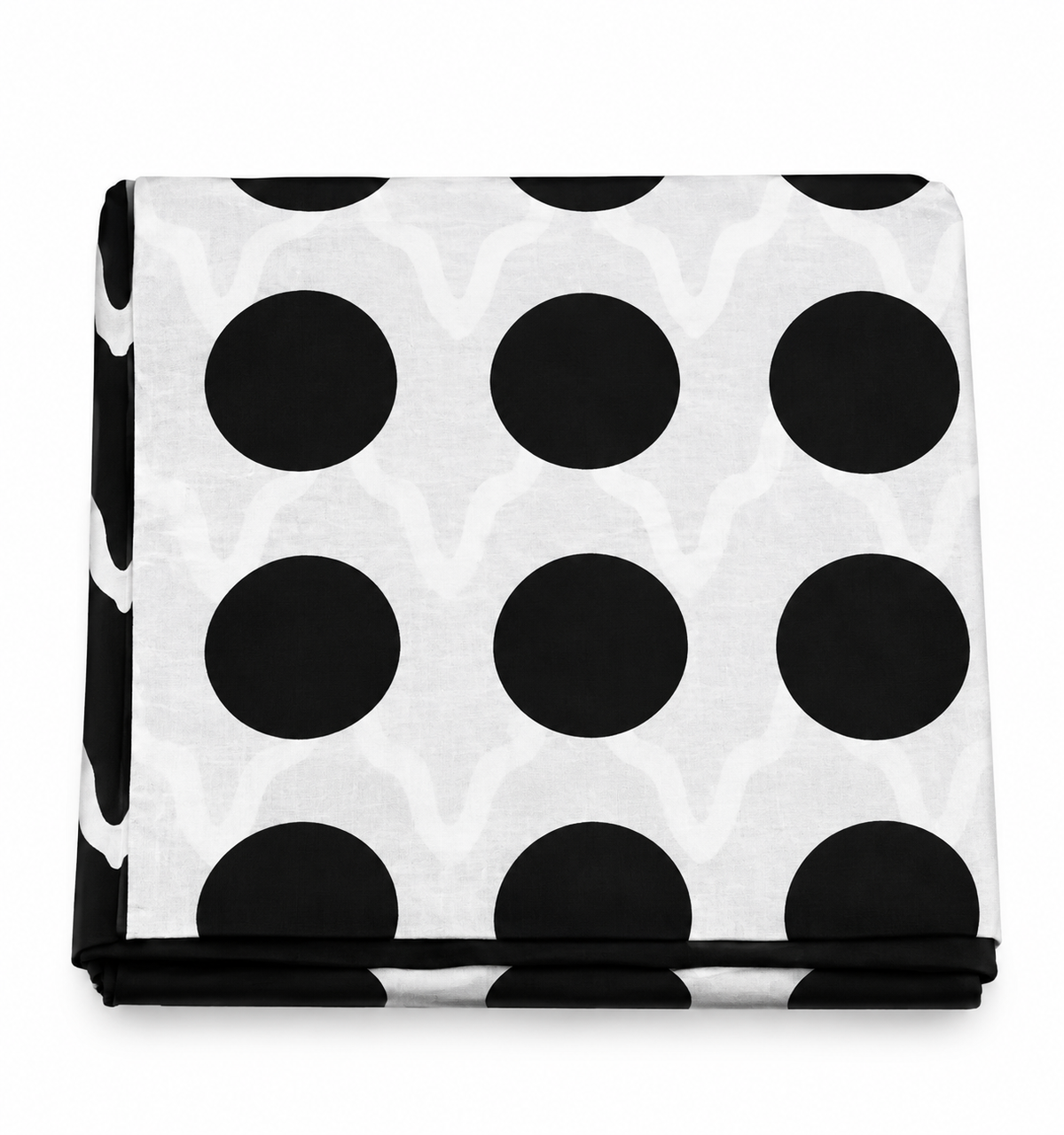 African Wax Print Fabric Black and White Geometric Pattern 6 Yards