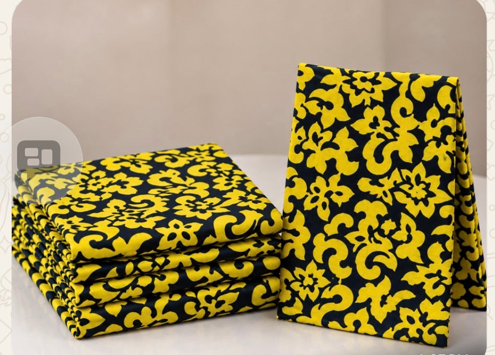 6 Yards Premium Ankara Fabric – 100% Cotton