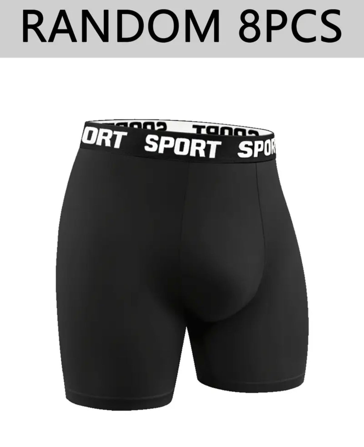 Men’s 8-Pack Stretch Boxer Briefs – Breathable Sport Underwear