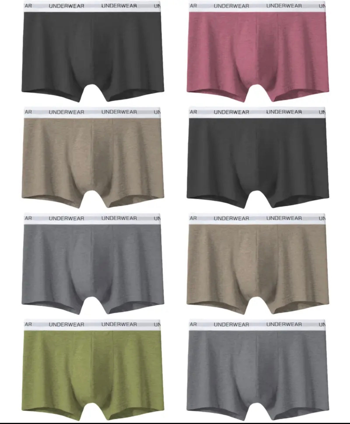Men’s 8-Pack Stretch Boxer Briefs – Breathable Sport Underwear