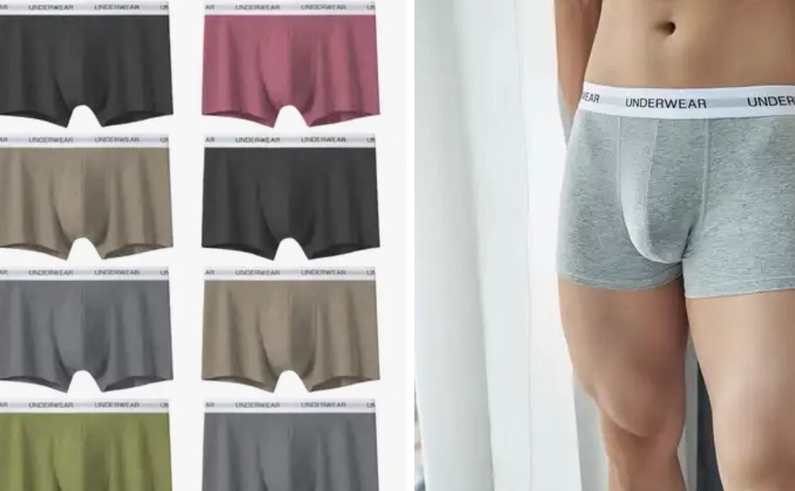 Men’s 8-Pack Stretch Boxer Briefs – Breathable Sport Underwear
